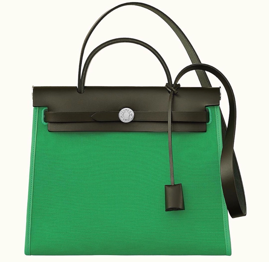 에르메스 에르백31 르투르네 그린 블랙 은장